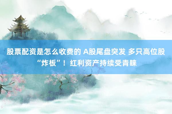 股票配资是怎么收费的 A股尾盘突发 多只高位股“炸板”！红利资产持续受青睐