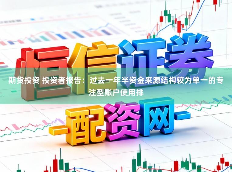 期货投资 投资者报告：过去一年半资金来源结构较为单一的专注型账户使用排