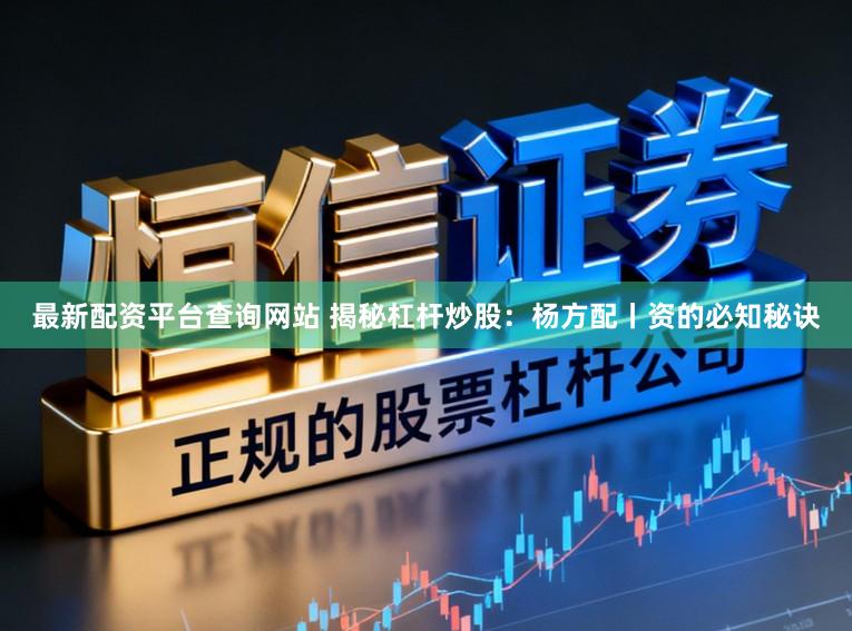 最新配资平台查询网站 揭秘杠杆炒股：杨方配丨资的必知秘诀